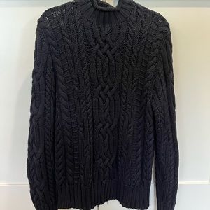 RALPH LAUREN Polo Navy Knit Sweater Size MEDIUM